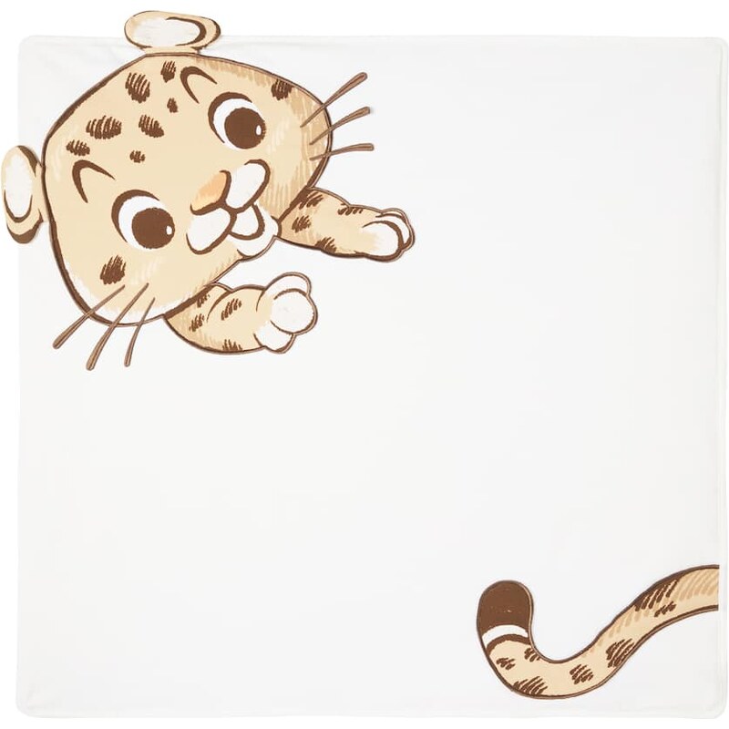 Dolce&Gabbana Kids Baby DG embroidered cotton blanket 68107727