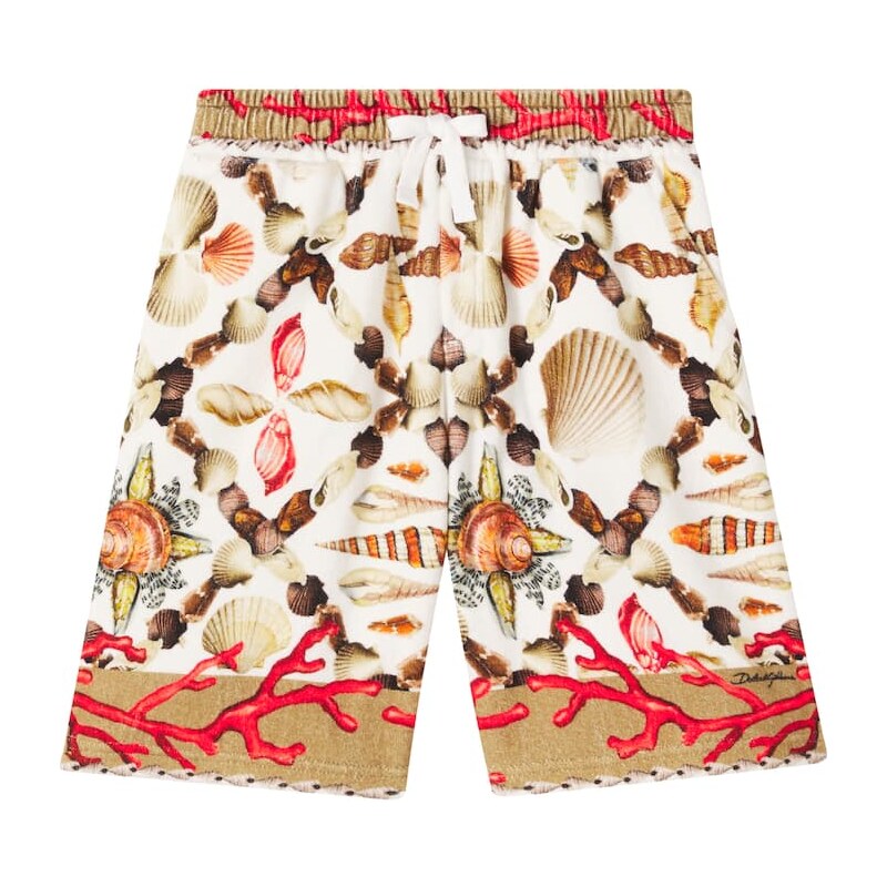 Dolce&Gabbana Kids Printed cotton Bermuda shorts 68226398