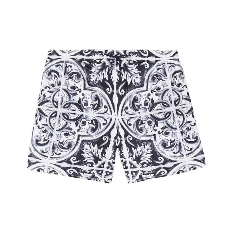 Dolce&Gabbana Kids Majolica swim trunks 68071541