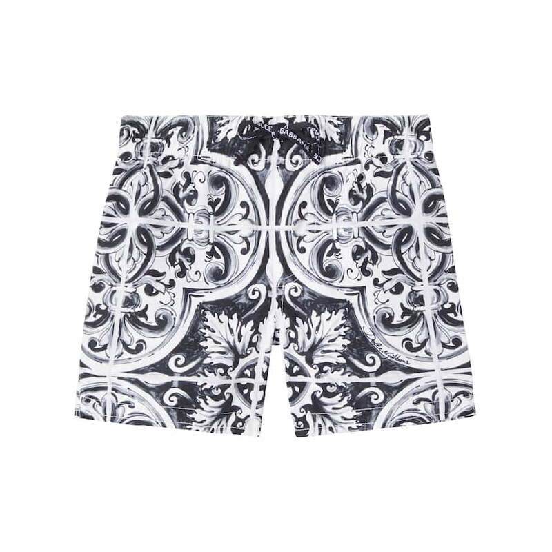 Dolce&Gabbana Kids Baby Majolica swim trunks 68071542