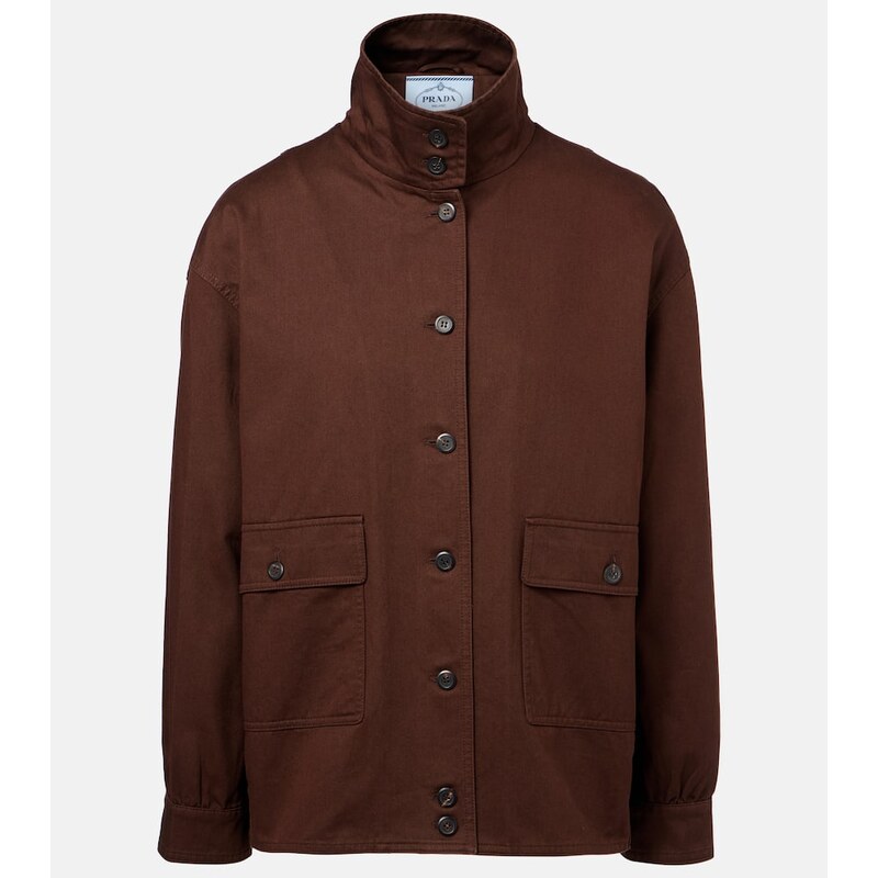 Prada Oversized cotton field jacket 68024194