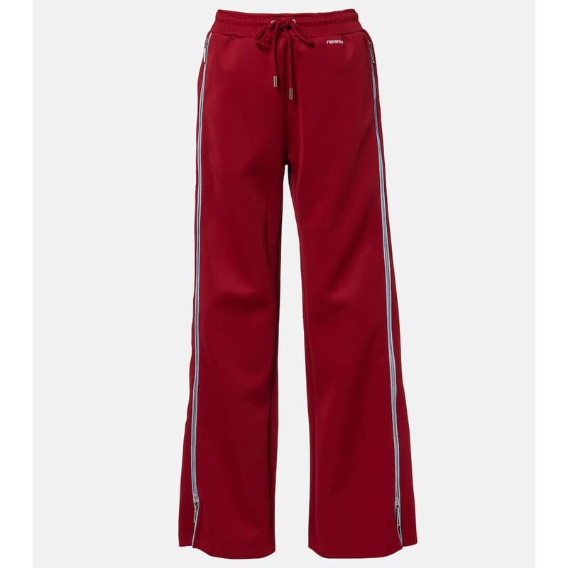 Rabanne Zip-up jersey track pants 67964330