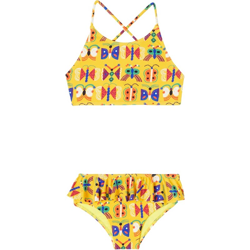 Fabula FÃ¡bula Printed ruffle-trimmed bikini 68192032