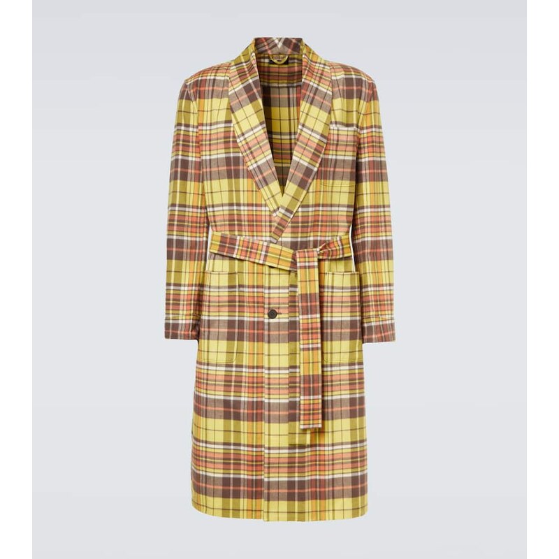Prada Checked cotton coat 68103664