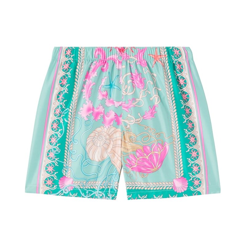 Versace Kids Underwater Barocco swim trunks 67974231
