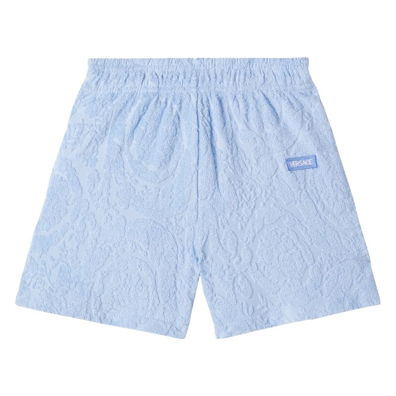 Versace Kids Cotton-blend terry shorts 68250575