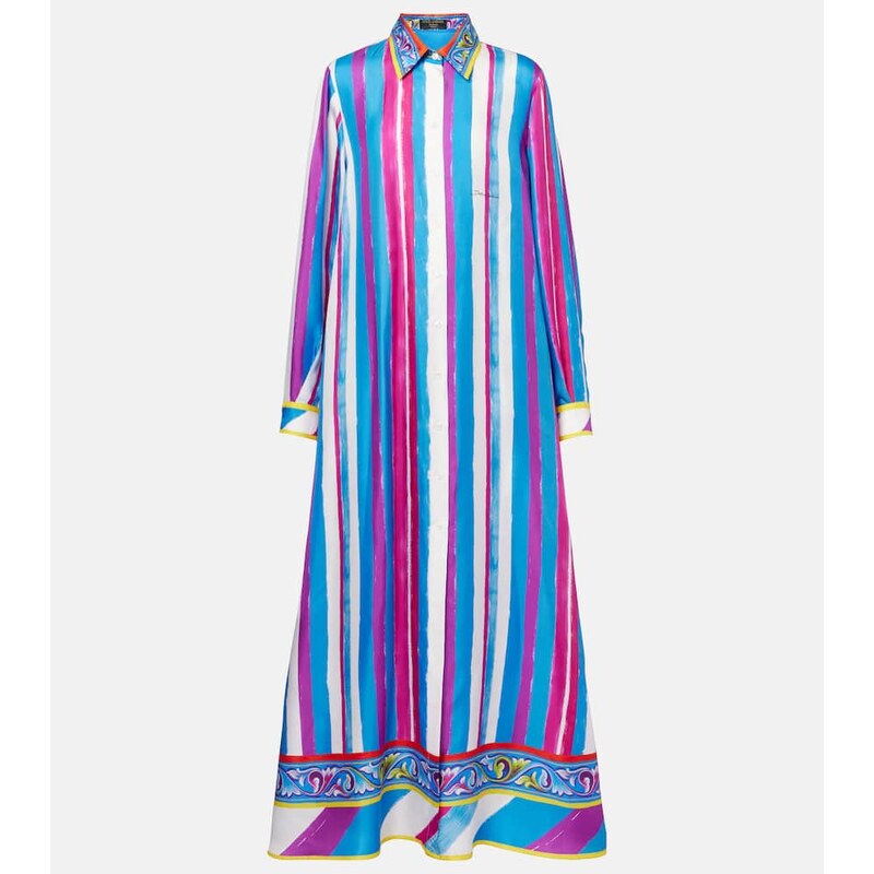 Dolce&Gabbana Striped silk kaftan 68014706