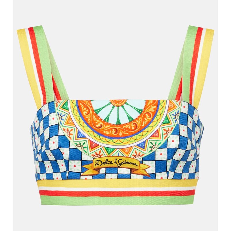 Dolce&Gabbana Cotton crop top 68096596