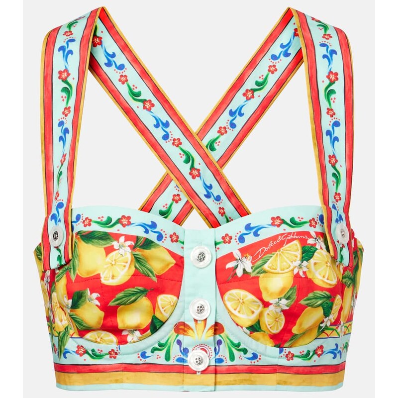 Dolce&Gabbana Printed bra top 68166589