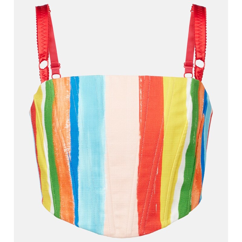 Dolce&Gabbana Striped cotton-blend tank top 67943077