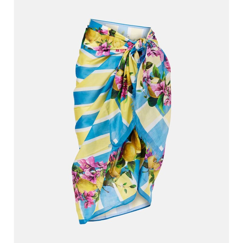 Dolce&Gabbana Floral cotton cover-up 67953274