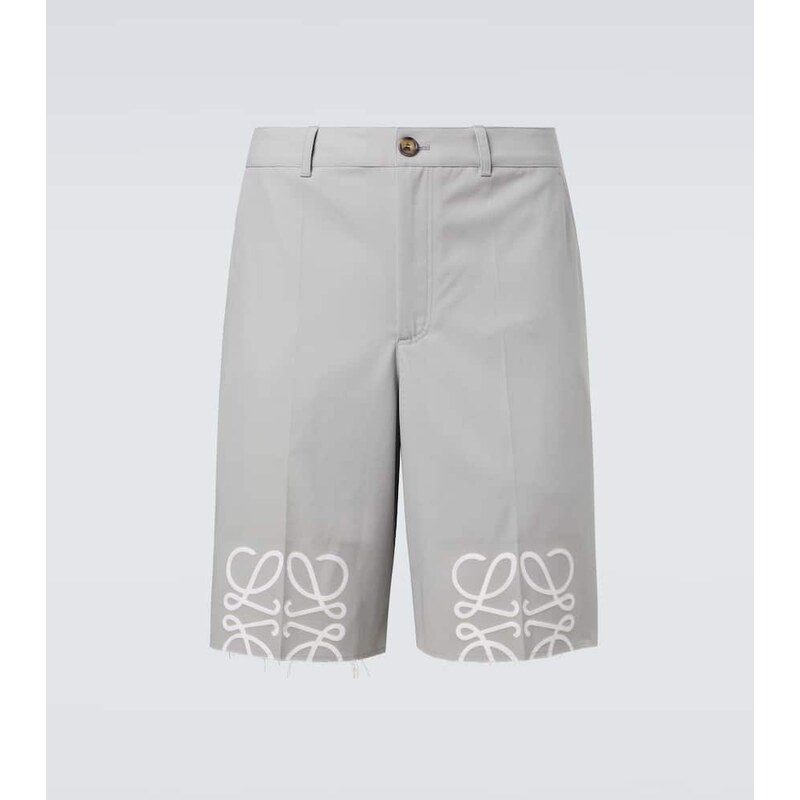 Loewe Anagram cotton twill shorts 68065951