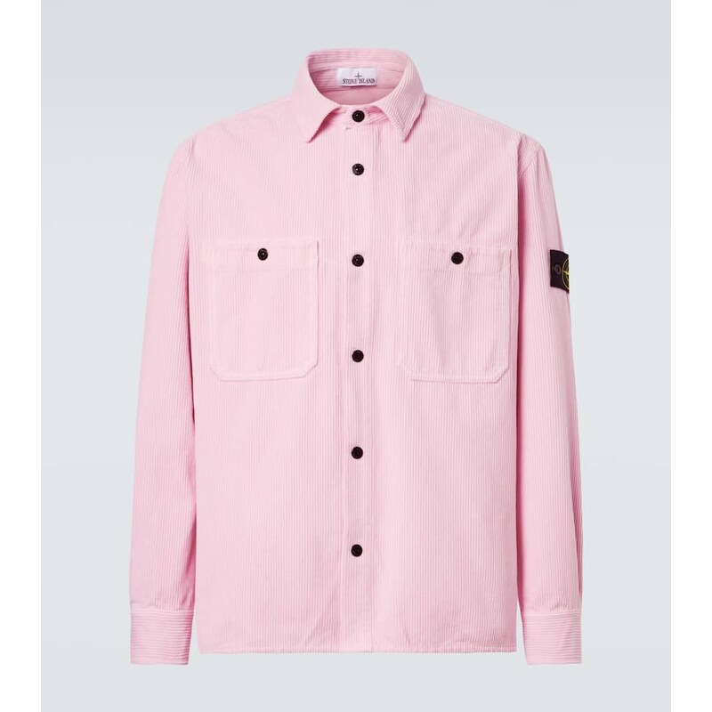Stone Island Compass cotton corduroy overshirt 68076955