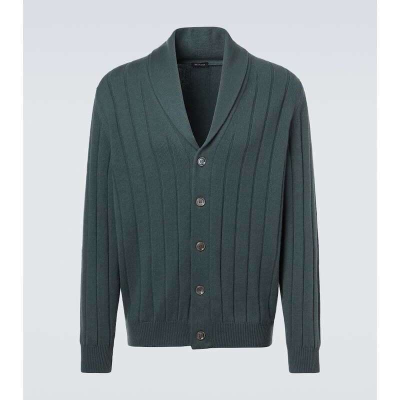 Kiton Rib-knitted cashmere cardigan 68194043