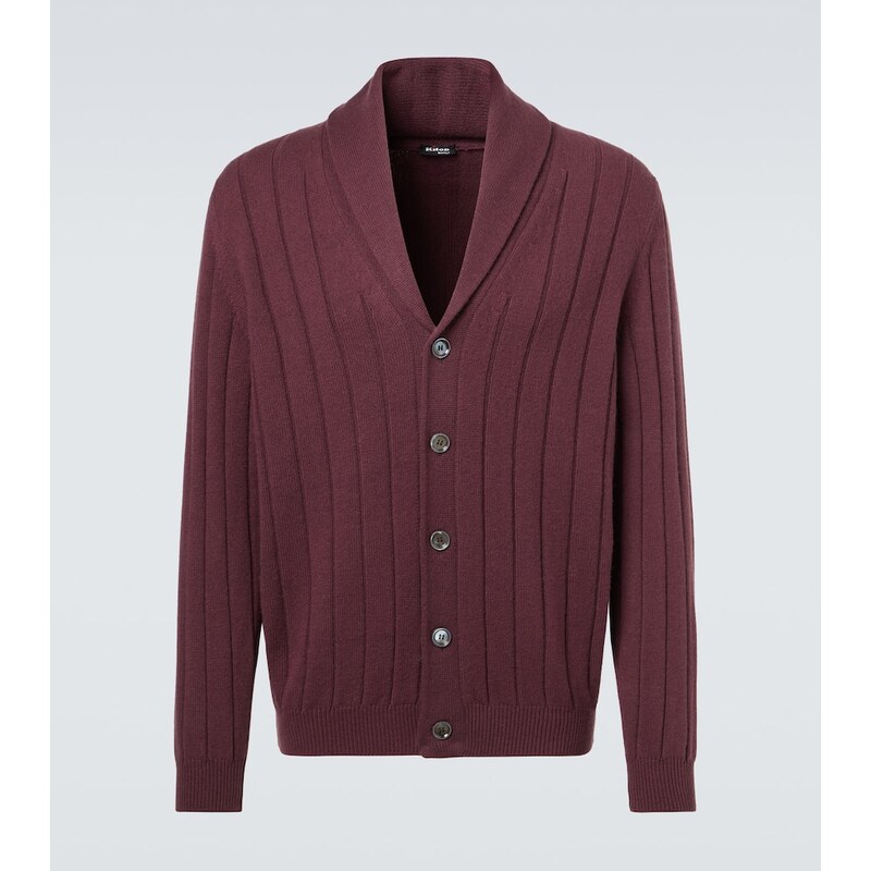 Kiton Rib-knitted cashmere cardigan 68034811