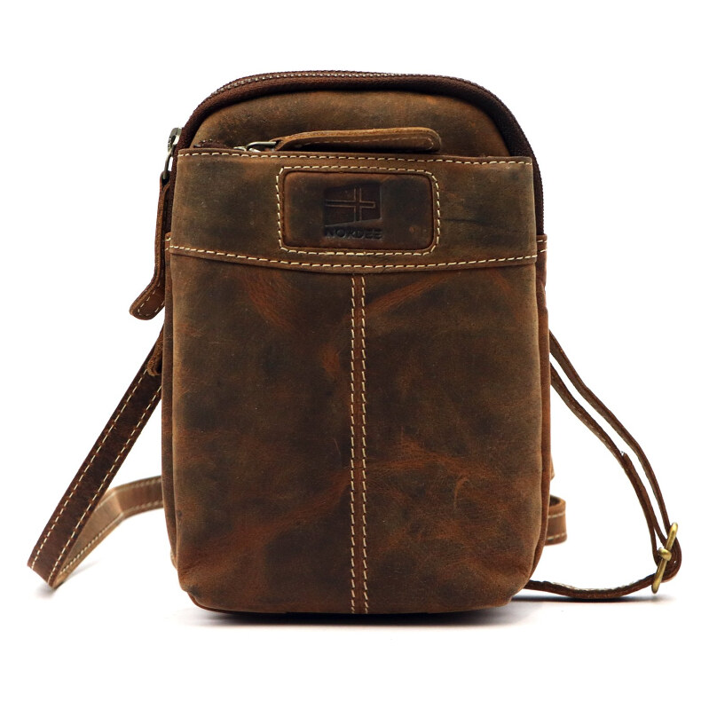 Pánska kožená taška Nordee cognac KZ2258581 67601701