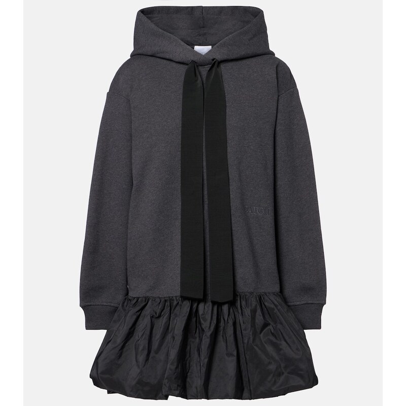 Patou Hooded cotton sweatshirt dress 67932249