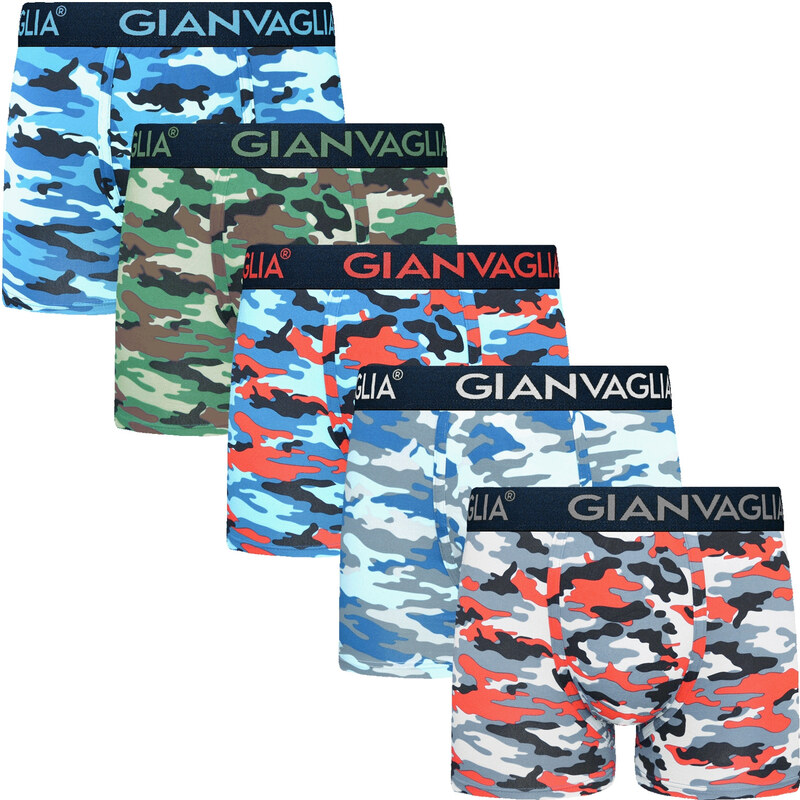 5PACK pánske boxerky Gianvaglia viacfarebné (GVG-5077) 67601728