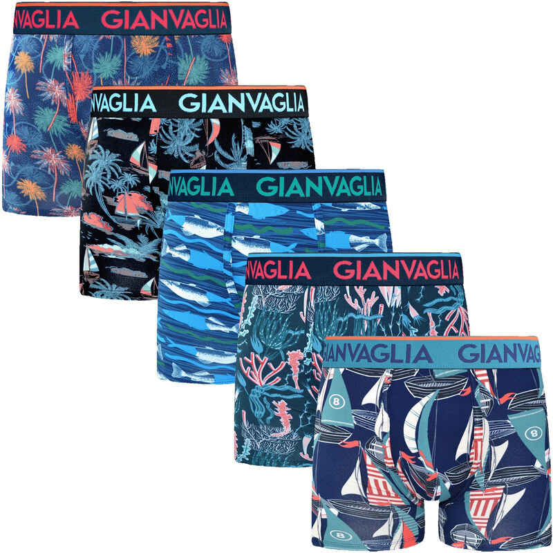 5PACK pánske boxerky Gianvaglia viacfarebné (GVG-5071) 67601729