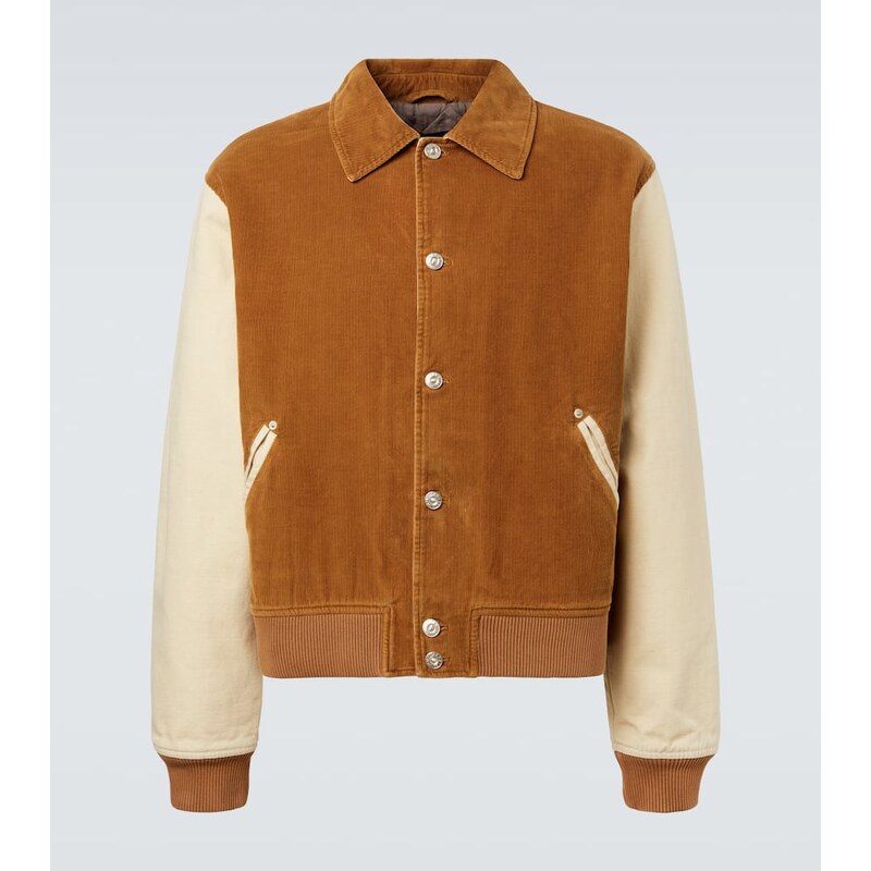 Wales Bonner Homecoming cotton corduroy varsity jacket 68284567