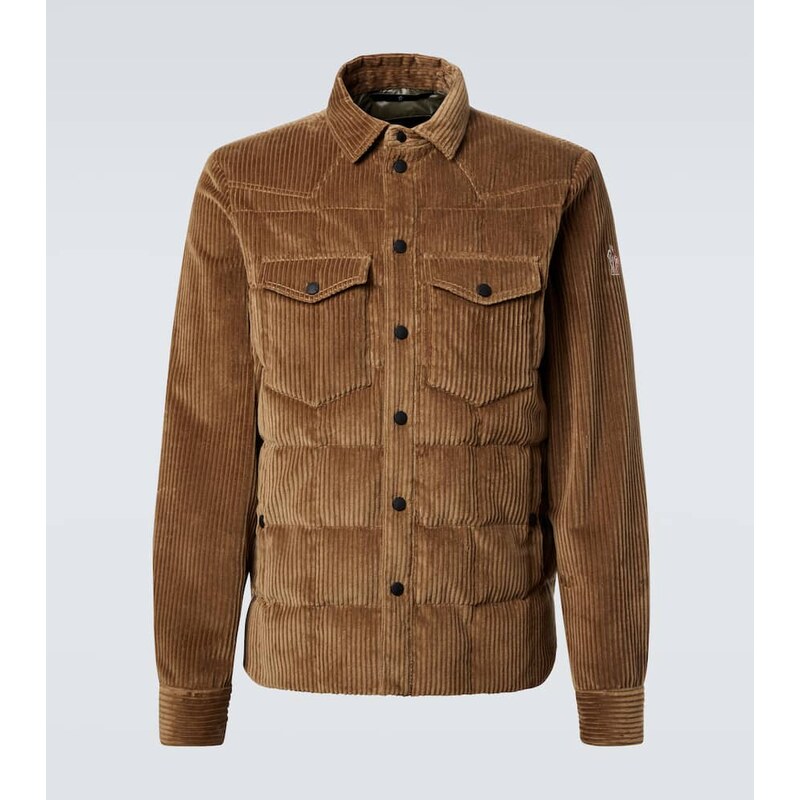 Moncler Grenoble Gelt cotton corduroy down jacket 68195968
