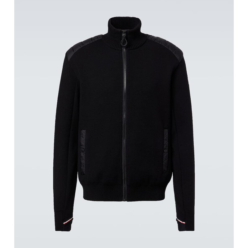 Moncler Grenoble Down-paneled zip-up cardigan 68202407