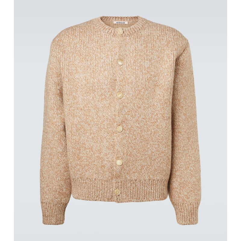 Auralee Wool and alpaca-blend cardigan 68004248