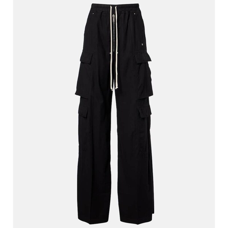 Rick Owens Jumbo Belas high-rise cotton cargo pants 68125902