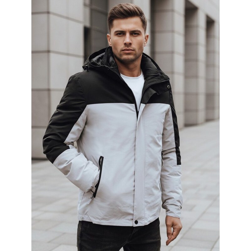 Dstreet Pánska štýlová zimná šedá bunda 65637916