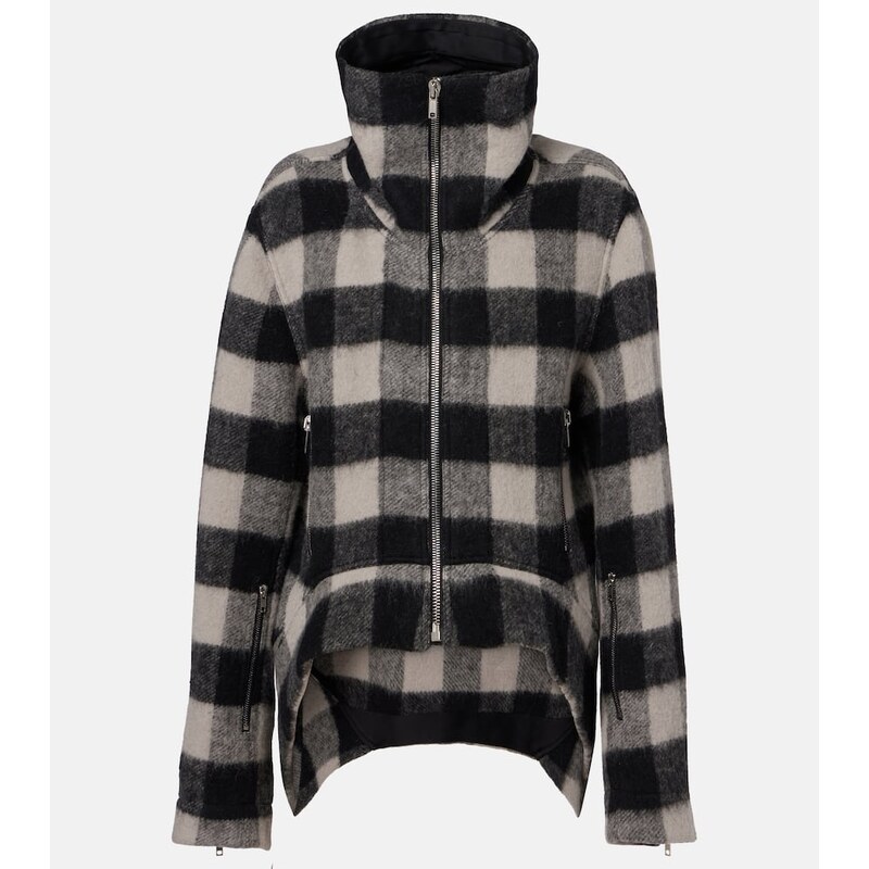 Rick Owens Exploder checked virgin wool jacket 68039809