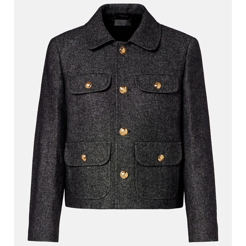 Nili Lotan Chamonix cotton and wool-blend jacket 67943383