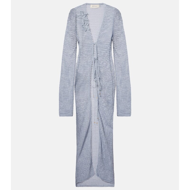 Bananhot Zorya open-knit lamÃ beach cover-up 68288362