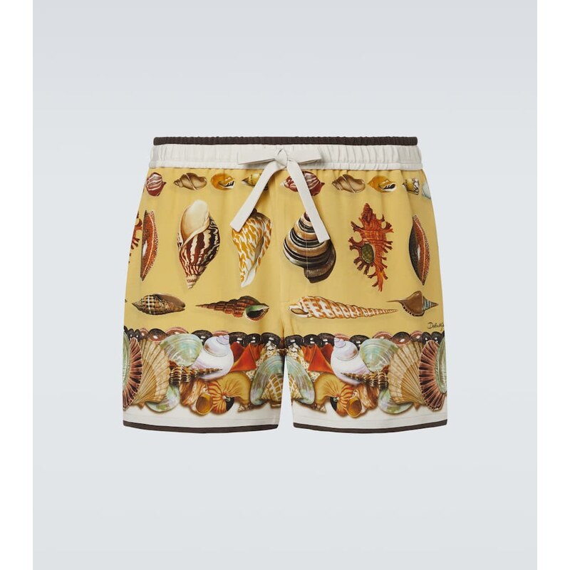 Dolce&Gabbana Printed silk shorts 68118813