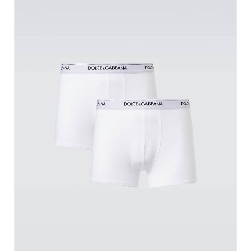 Dolce&Gabbana Set of 2 logo cotton-blend boxer briefs 68081940