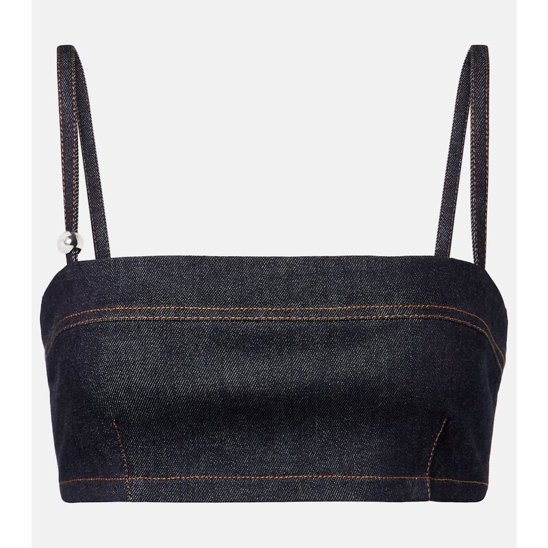 Jacquemus Bisou De-NÃmes denim bra top 68015109