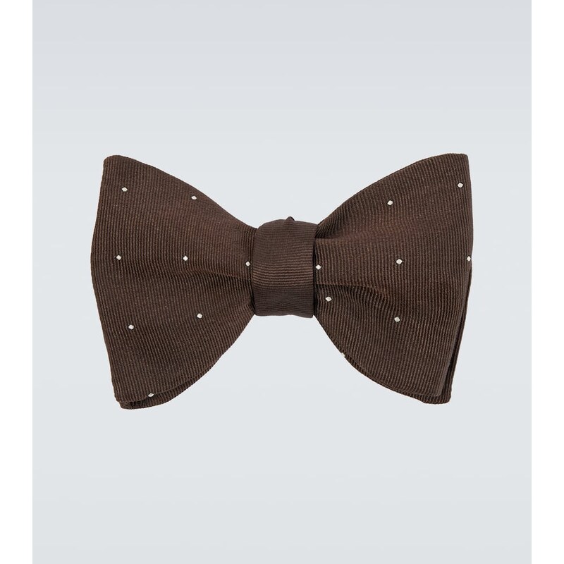 Dunhill Polka-dot silk bow tie 68287054