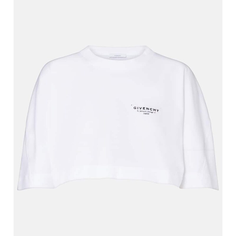 Givenchy Cropped logo cotton T-shirt 67933526