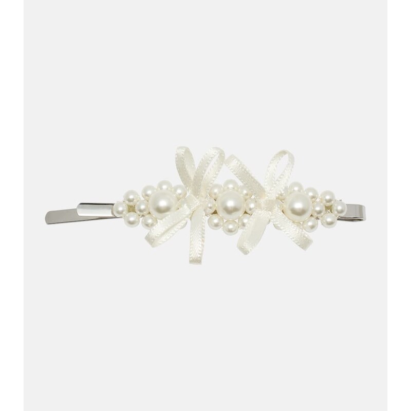 Simone Rocha Faux pearl-embellished hair clip 67994901