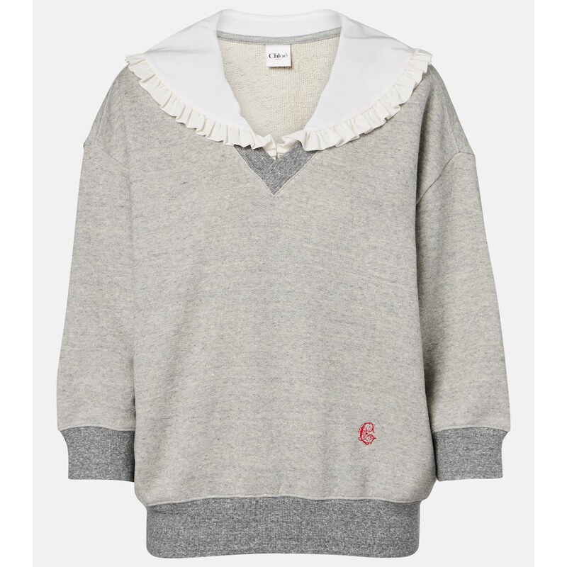 Chloe ChloÃ Cotton-blend French Terry sweatshirt 68276360