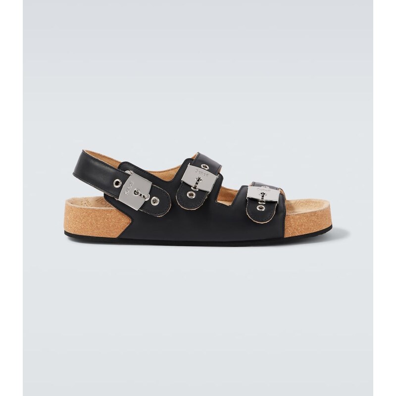 Balenciaga x Scholl leather sandals 68171624