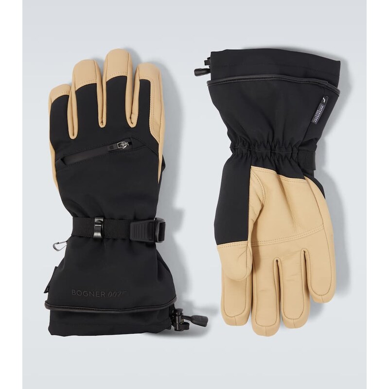 Bogner x 007 Adriano leather-trimmed ski gloves 67975023