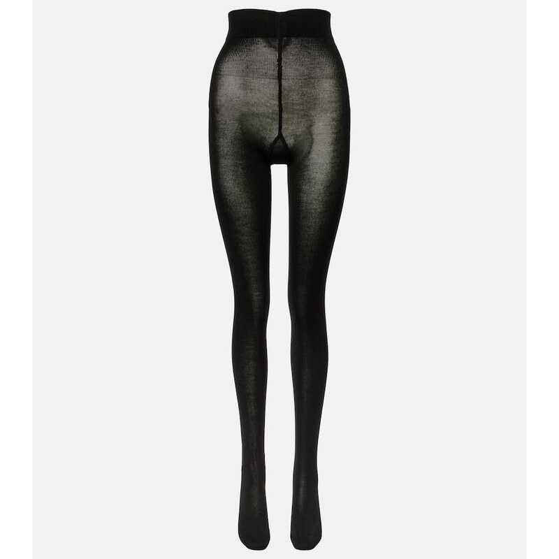 Wolford Cashmere and silk-blend tights 68015945