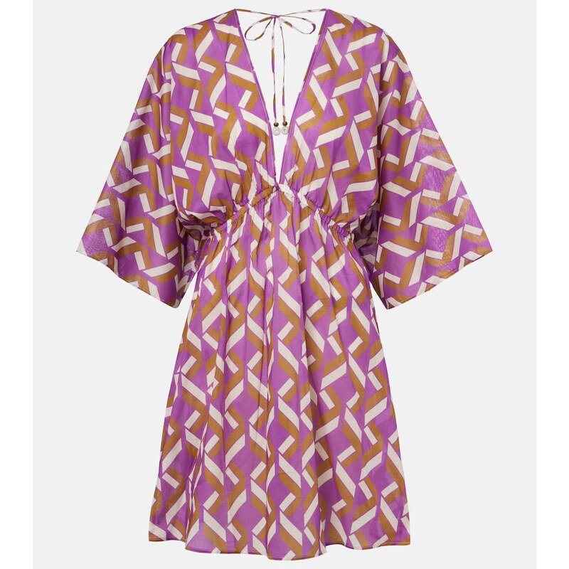 Eres Feel patterned cotton voile minidress 67995516