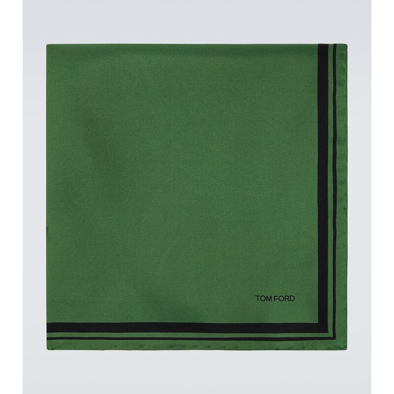 Tom Ford Printed silk twill pocket square 68136508