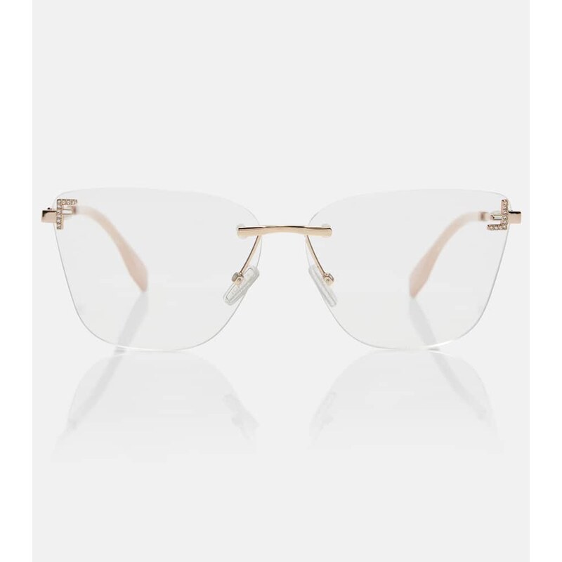 Fendi Fendi First Crystal cat-eye glasses 68005925