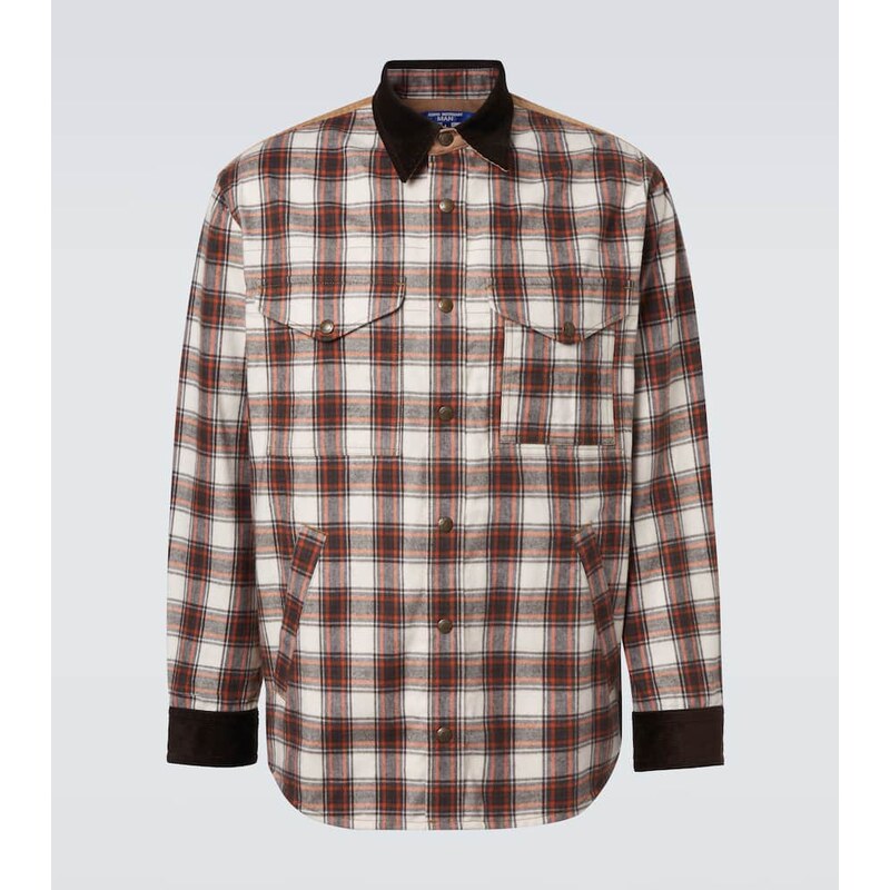 Junya Watanabe Checked cotton flannel jacket 68130894