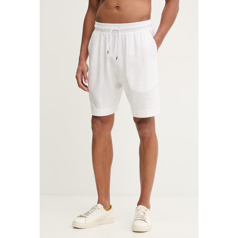 Šortky s prímesou ľanu Emporio Armani Underwear 67602534