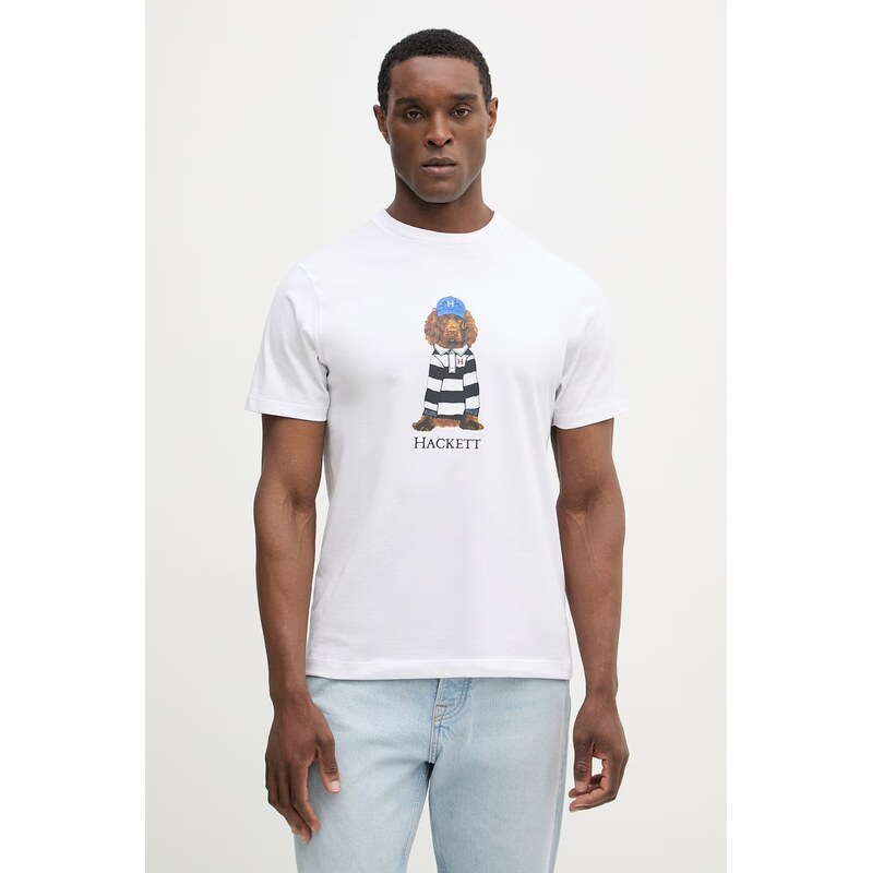 Bavlnené tričko Hackett London 67602679