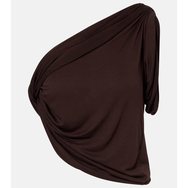 Rick Owens Draped knitted one-shoulder top 67975239