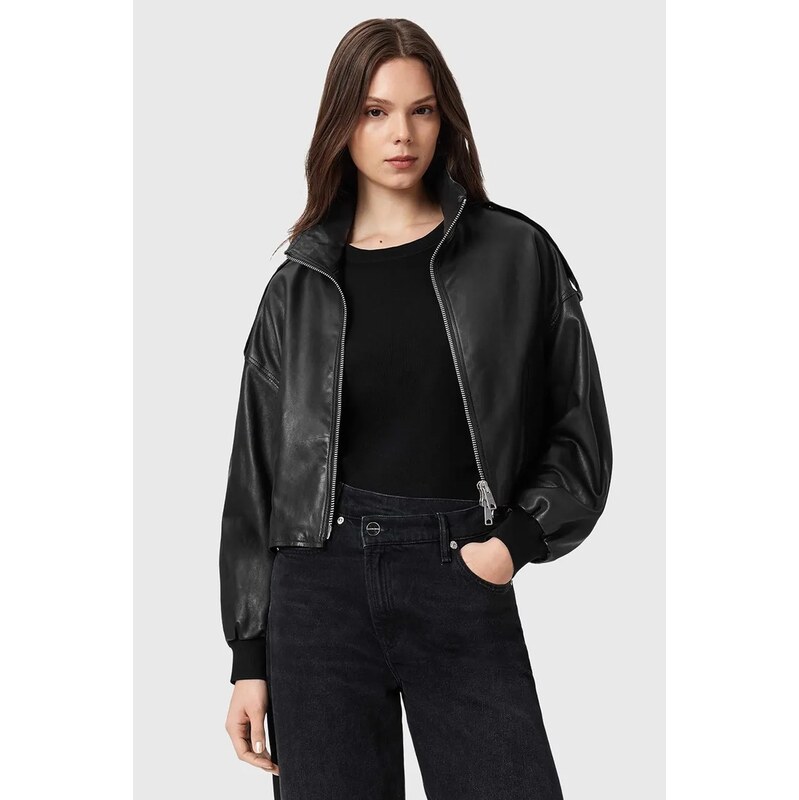 Kožená bunda AllSaints LOWDEN 67602973